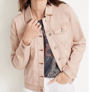 Maurices light pink denim jacket